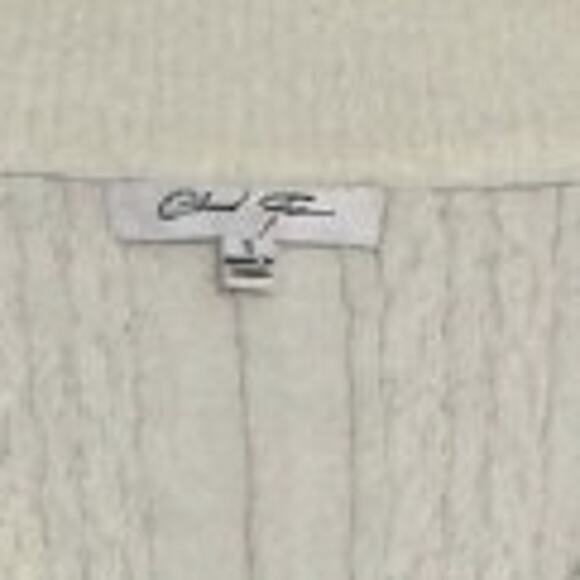 Cloud Ten Cable Fisherman Criss Cross Sweater Sz Sm Y2K Cropped Style - Picture 3 of 7